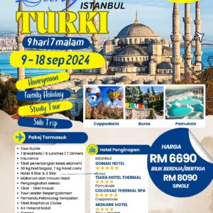 Pakej Turki Istanbul 9 Hari 7 Malam