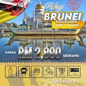 Pakej Brunei Darussalam 4 Hari 3 Malam (Open Dated)